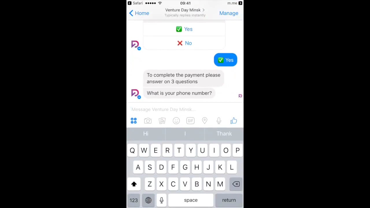 Tap2Pay.me - Buy ticket via Facebook Messenger