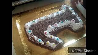 طريقة تحضير كعكة عيد ميلاد على شكل رقم واحد طريقة سهلة