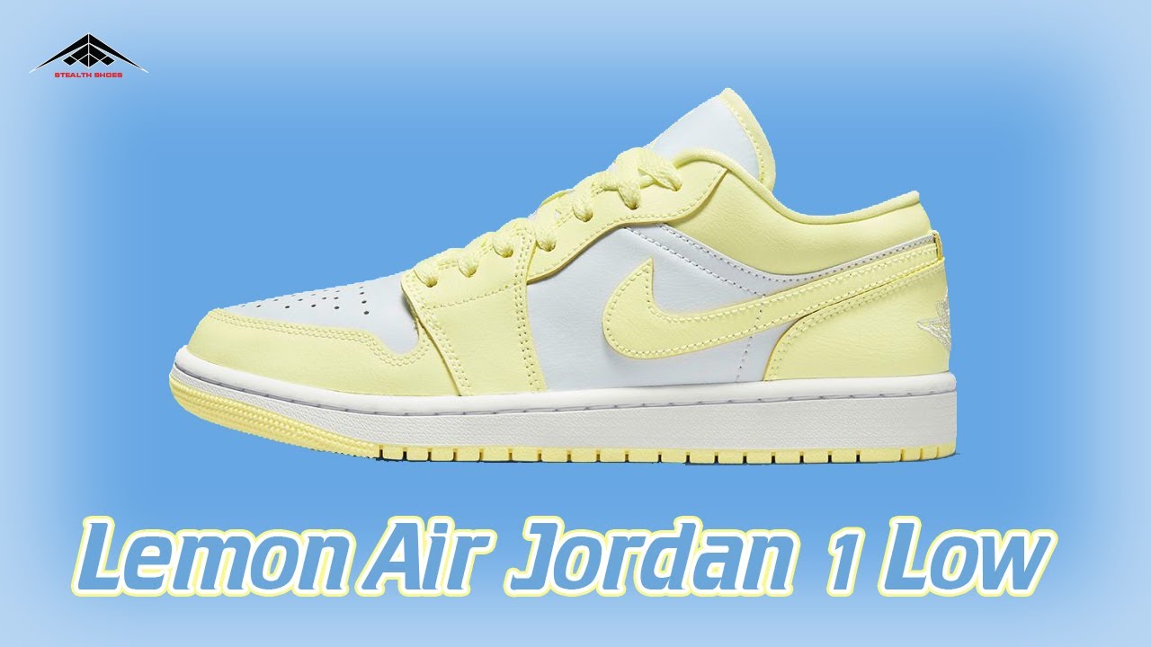 LEMON Air Jordan 1 Low Shoes Exclusive Look \u0026 Price - YouTube