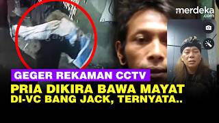Geger Rekaman CCTV Pria Dikira Bawa Mayat, Jacklyn Choppers Turun Tangan Ternyata Isi Biawak