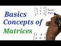 Basic Concepts of Matrices | Matrix | Mathematics | 12th HSC | Science, Commerce & Arts