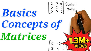 Basic Concepts of Matrices | Matrix | Mathematics | 12th HSC | Science, Commerce & Arts