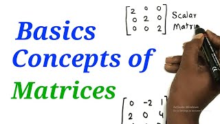 Basic Concepts of Matrices | Matrix | Mathematics | 12th HSC | Science, Commerce & Arts