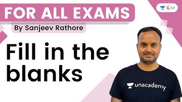 Fill In The Blanks | English | All Exams | wifistudy 2.0 | Sanjeev Rathore