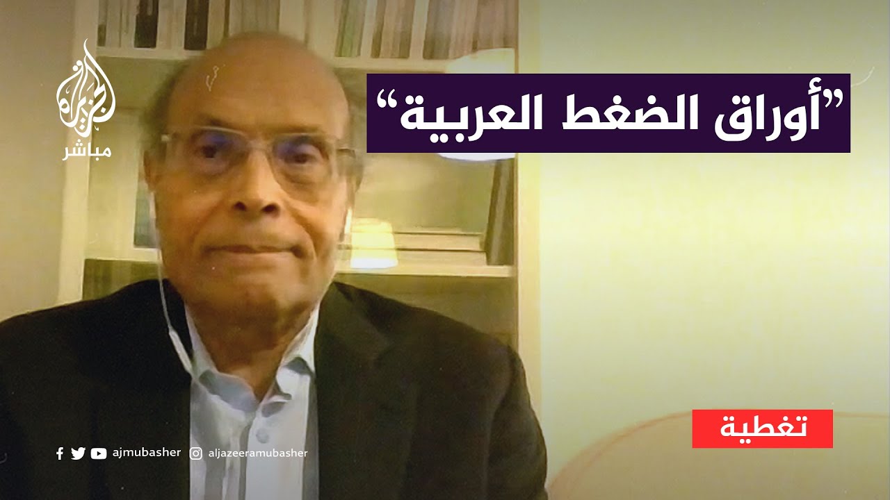 المنصف المرزوقي: كان على العرب استخدام أوراق الضغط الكافية لوقف العدوان