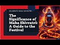 Importance of mahashivratriwhy do we celebrate maha shivratriindianculturewithpallavi