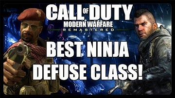 ★Modern Warfare Remastered: BEST NINJA DEFUSE CLASS (Call of Duty MWR Multiplayer)