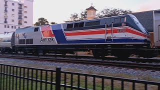 Amtrak 160 Dash 8 Phase III Unit On P092 In Kissimmee, FL