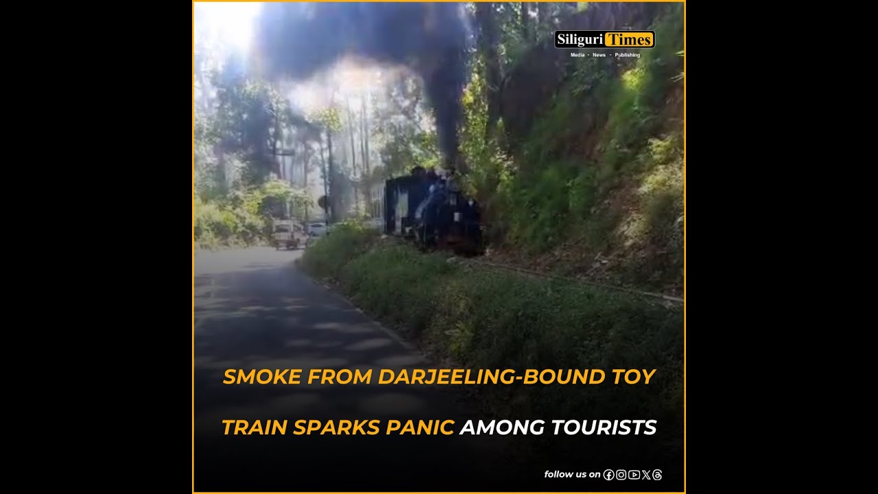 Дым от следовавшего в Дарджилинг игрушечного поезда вызвал панику, движение временно приостановле...