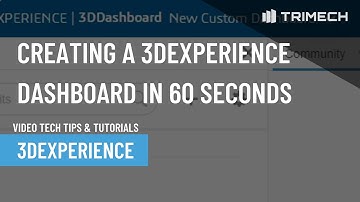 Creating a New Dashboard in the 3DEXPERIENCE Platform in 60 Seconds