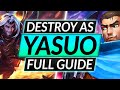 Ultimate yasuo guide  insane combos tricks builds and more  lol champion tips
