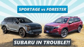 2026 Kia Sportage vs 2025 Subaru Forester – Subaru in TROUBLE!!