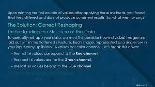 Understanding np.reshape: Transforming RGB Image Vectors into 3D Arrays