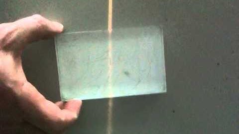Refraction through a rectangular perspex block
