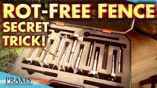 Setting Rot-Free Fence Posts