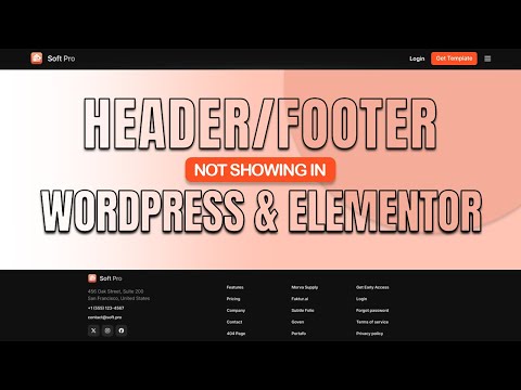 Elementor & WordPress Header & Footer Not Showing ? Fix Sticky & Transparent Headers FAST!