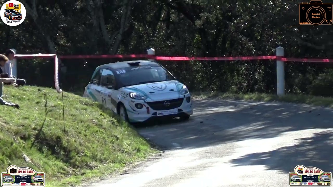 24° Rallye des vins du Gard - 2024 - 061 - PLAN Jauri - SIMONETTI Thibault - Opel Adam R2