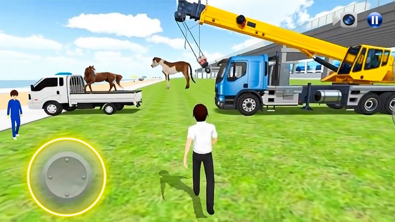 Crane Lifting Dump The Hourse On the Pickup 🛻 || Android Gameplay - 3D Driving Class 2 