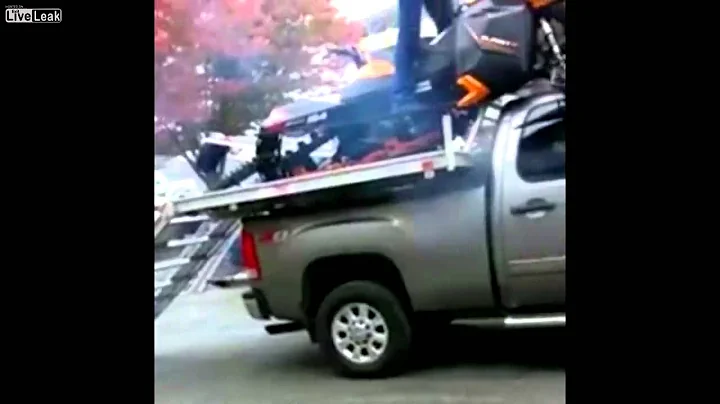 How NOT to load your new snowmobile