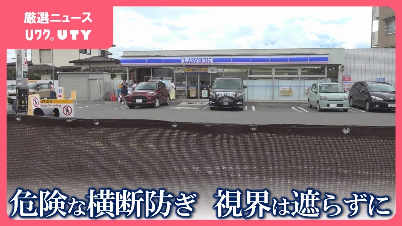 外国人観光客に人気“コンビニ富士山”　1年ぶりに新たな幕設置　危険な道路横断などが問題　山梨・富士河口湖町