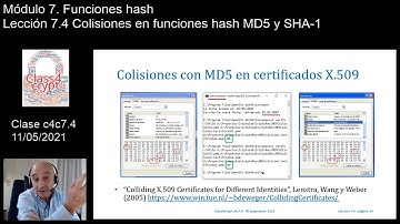 Class4crypt c4c7.4 Colisiones en funciones hash MD5 y SHA-1