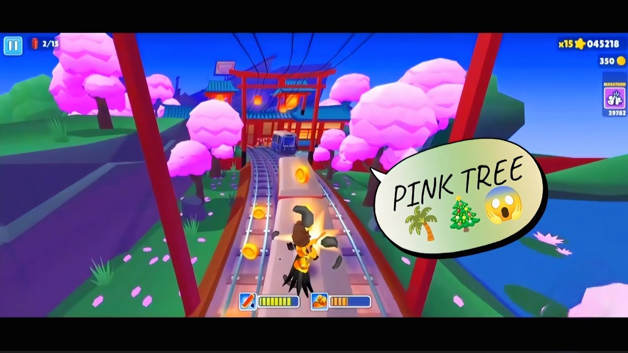 PINK TREE 🌴🌲😱। SUBWAY 🚇 SURFERS। IDLE INSAAN 🤘। 60/365 DAYS। #subwaysurfers #viral #video 