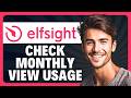 How to Check Your Monthly View Usage in Elfsight in 2026