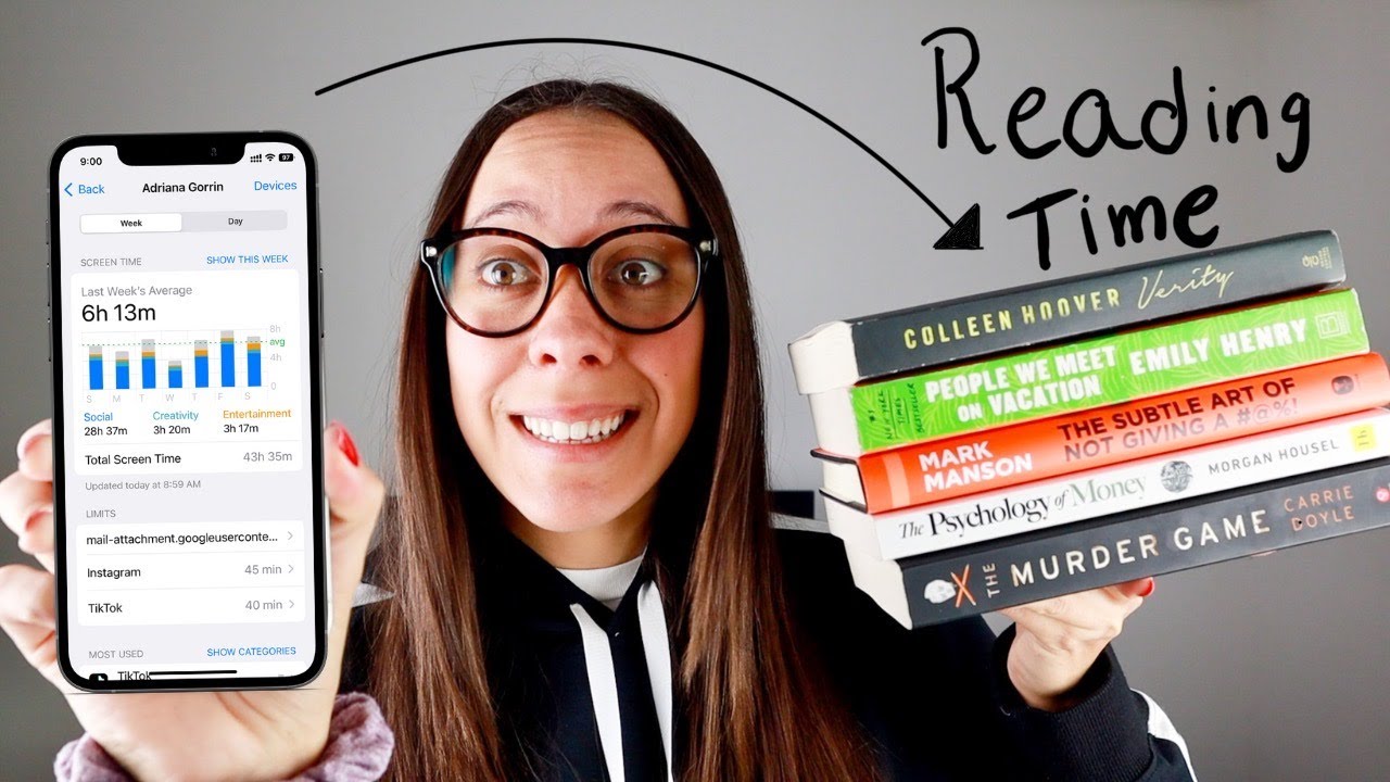 swapping-my-phone-screen-time-for-reading-time-vlog-youtube