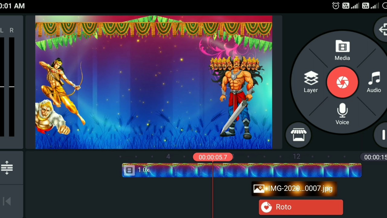 dussehra special video Editing | kinemster editing video | Navratri video Editing | kinemster|
