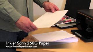 Inkjet Satin Photo Paper 260g By Photo Paper Direct