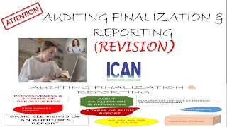 AUDITING | AUDITING FINALIZATION & REPORTING (AUDITING REVISION) |ELEMENTS OF AUDIT REPORT | ISA 700