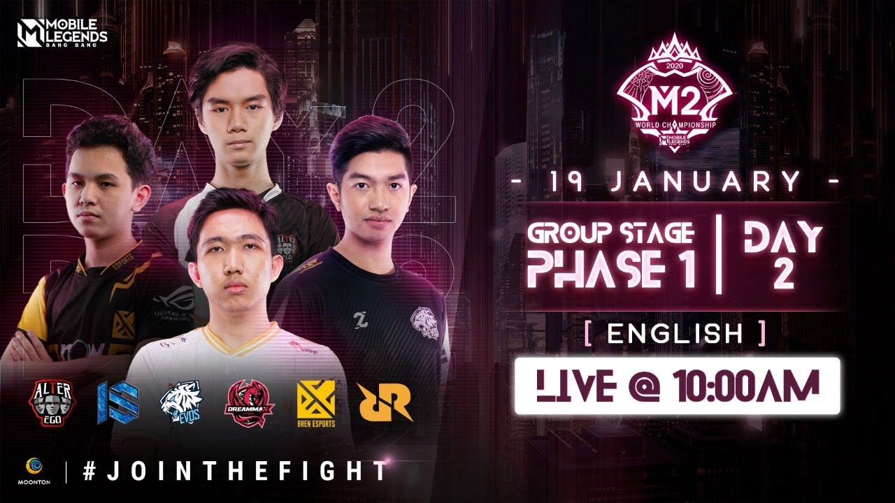 (ENGLISH) M2 Group Stage Phase 1 - Day 2 | MLBB World Championship 2020 | Singapore