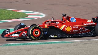 Charles Leclerc on track  with the UPGRADED SF-24 a Fiorano! 2024
