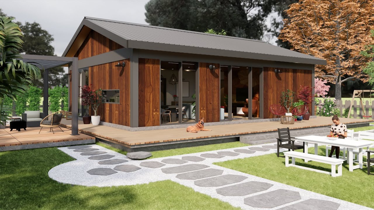 Уютный 3D-тур по дому | Тихий деревенский дом, дизайн с 3 спальнями