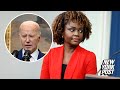 Karine jeanpierre blasts insulting radio host for asking if biden has dementia