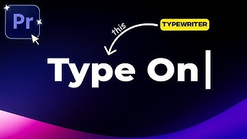 Create Typewriter Text Effect with Blinking Cursor in Adobe Premiere Pro