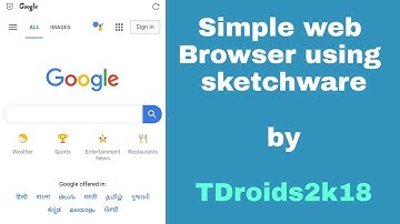 How to create simple web browser using sketchware