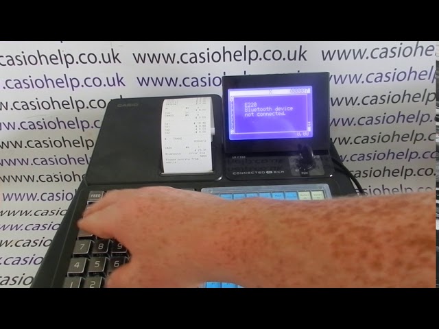 How To Turn Off Bluetooth X / Z Reporting Casio SR-S500 / SR-S4000