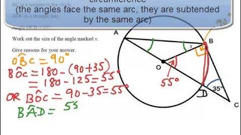 Circle Theorems:   Examination Style Question 3 GCSE/IGCSE/KS4