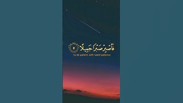 فاصبر صبراً جميلا...) بصوت القارئ إسلام صبحي