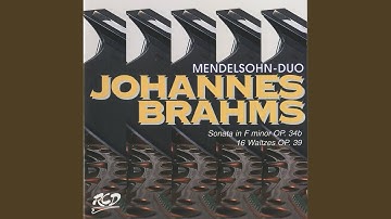 16 Waltzes, Op. 39 (version for piano duet) : No. 16 in C-Sharp Minor