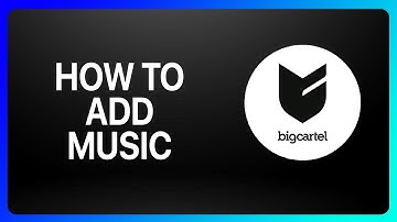 How To Add Music To Big Cartel Website Tutorial