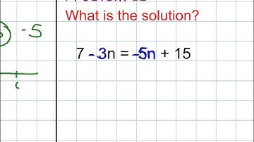 Algebra 1 - Lesson 2.4 Variables on Both Sides Part 1
