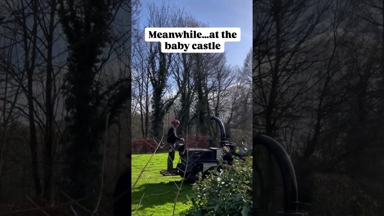 Always a job to be done when you are Renovating a garden #castlelife #rural #garden #gardeninguk