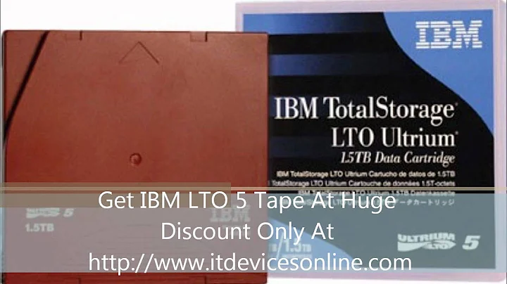 IBM LTO-5 Backup Tape Improved Its Backup Cartridge From Generations