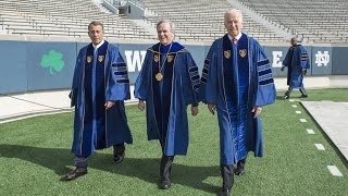 Notre Dame Commencement 2016: Fr. Jenkins introduces the Laetare Medal Recipients