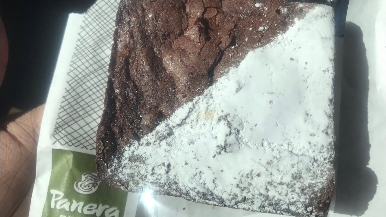 .99 Brownie PANERA BREAD Taste test and Review BETTER THAN STARBUCKS