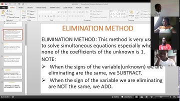 JSS3 MATHEMATICS SIMULTANEOUS EQUATION