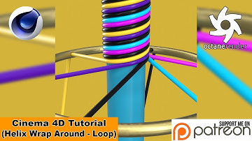 HELIX WRAP AROUND LOOP (Cinema 4D Tutorial)