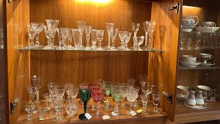 My antique glass collection.